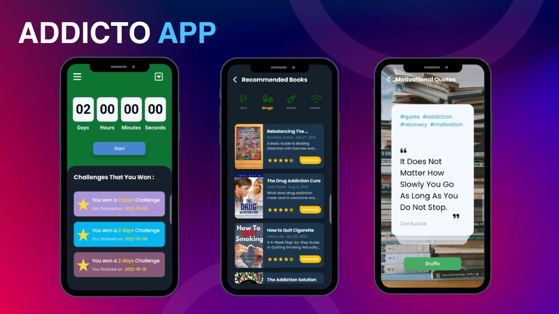 Addicto App hero